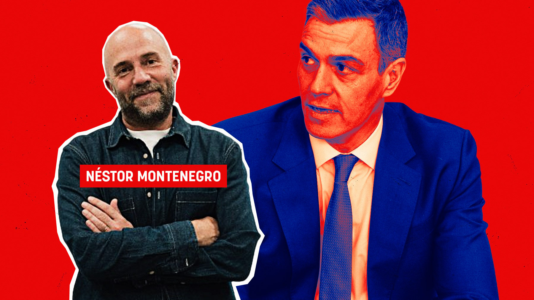 Néstor Montenegro y Pedro Sánchez.