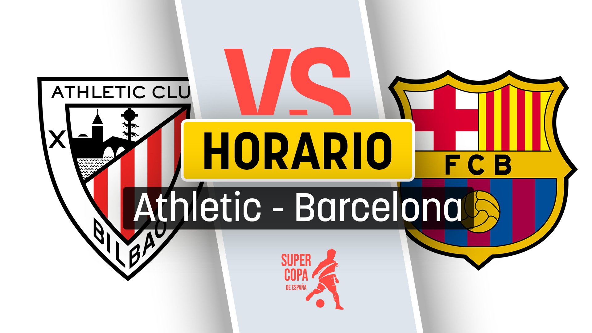 Horario Athletic Club – Barcelona: a qué hora juega el Barça y dónde ver por TV la Supercopa de España.