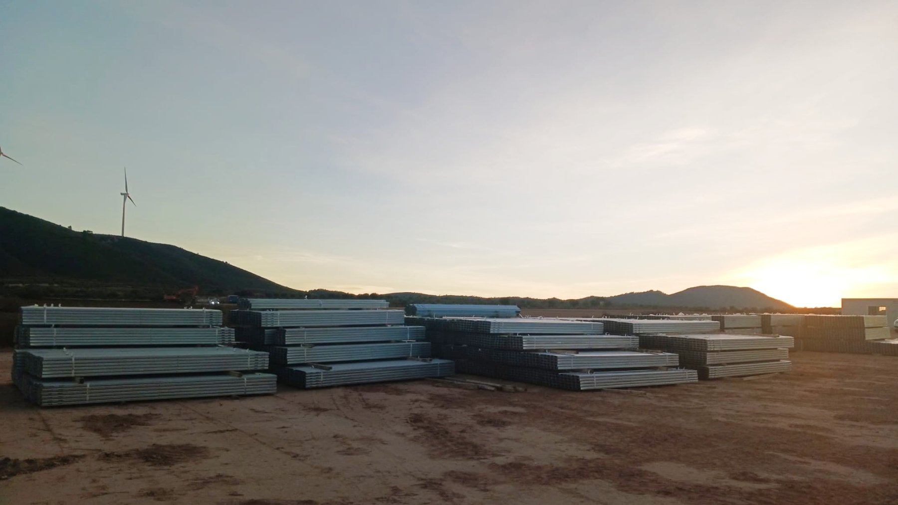 Inicio de la construcción de la planta en Jumilla (Foto: Endesa)