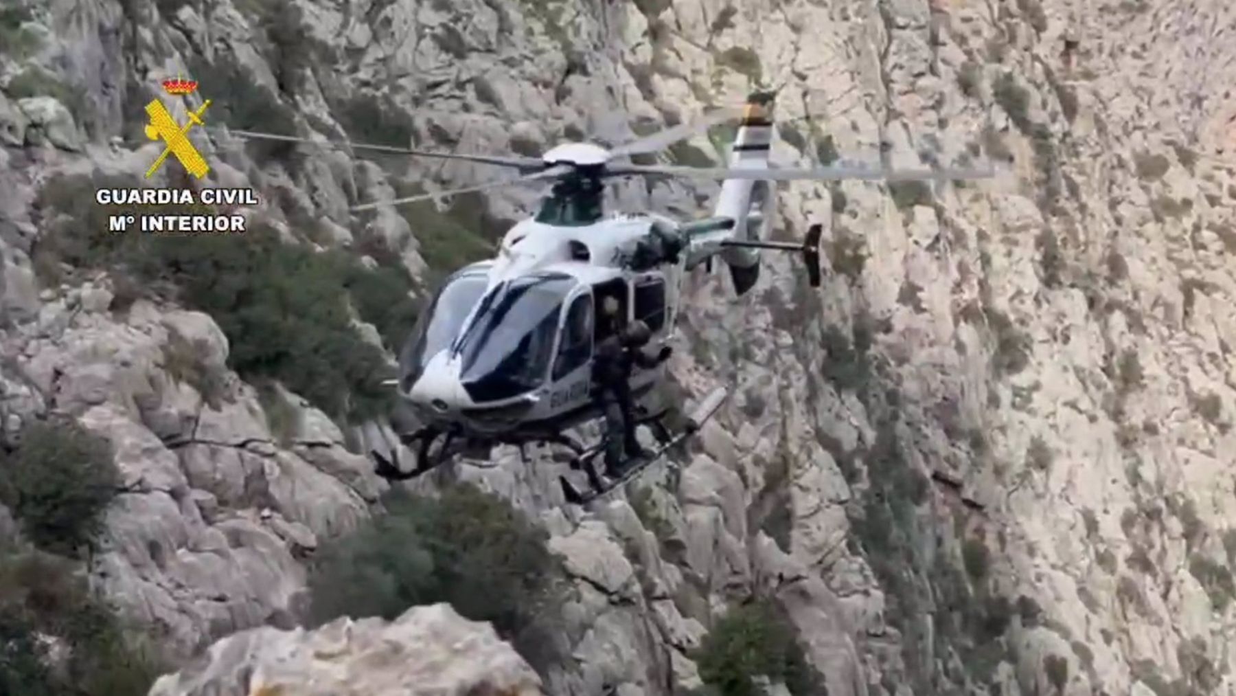 Un rescate de la Guardia Civil en la Serra de Tramuntana.