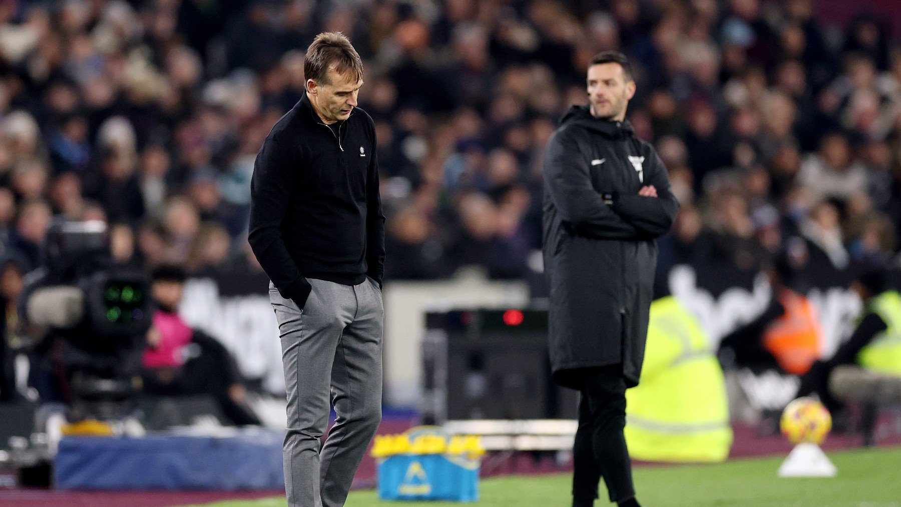 Julen Lopetegui, durante un partido del West Ham. (Getty)