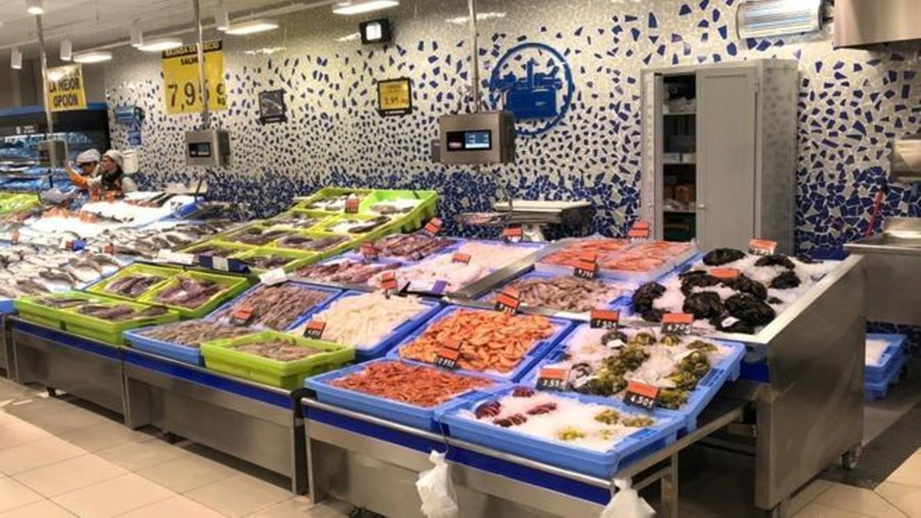 Pescadería de Mercadona.