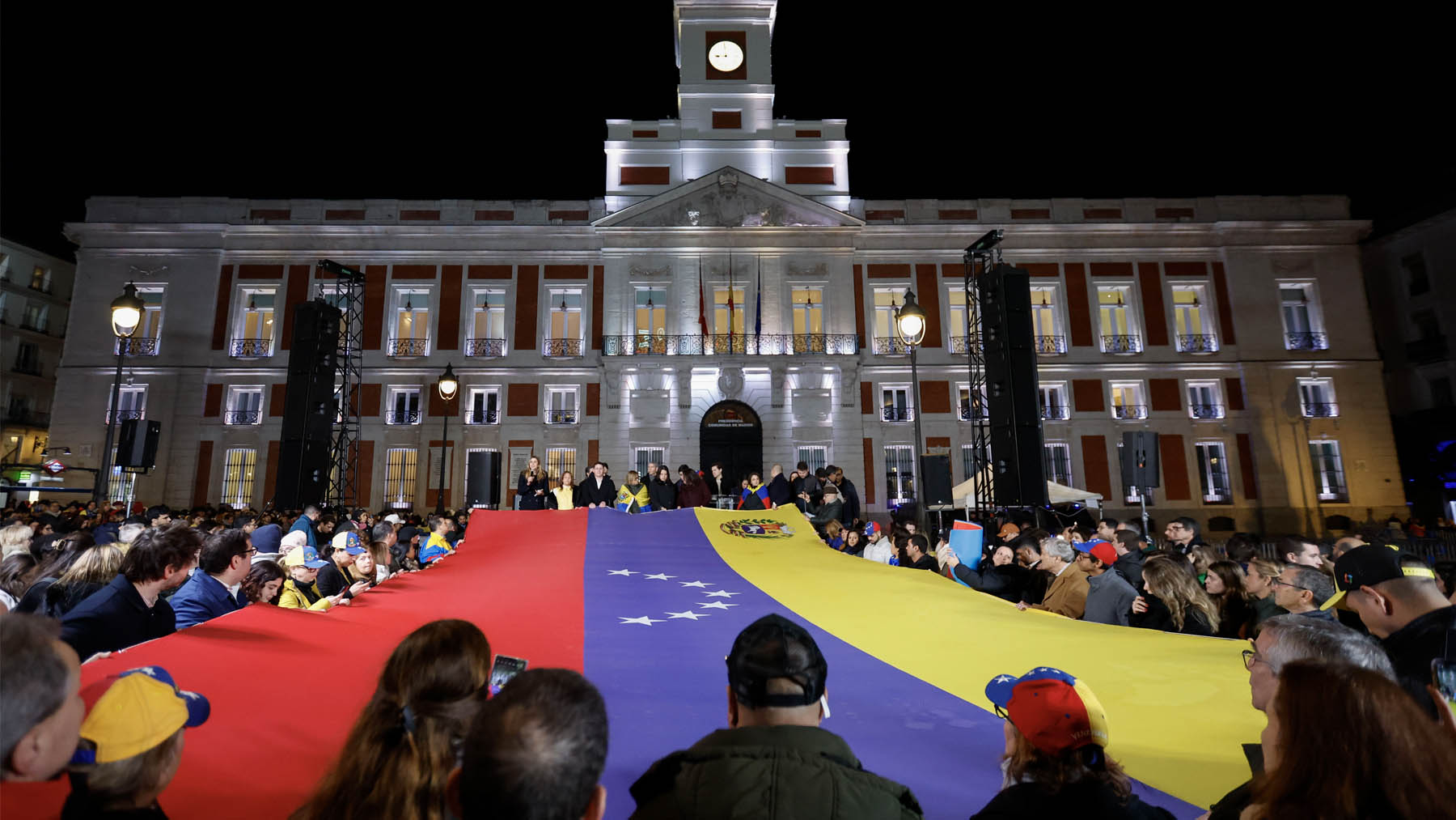 Manifestación a favor de Edmundo González en Madrid. (Foto: Efe)