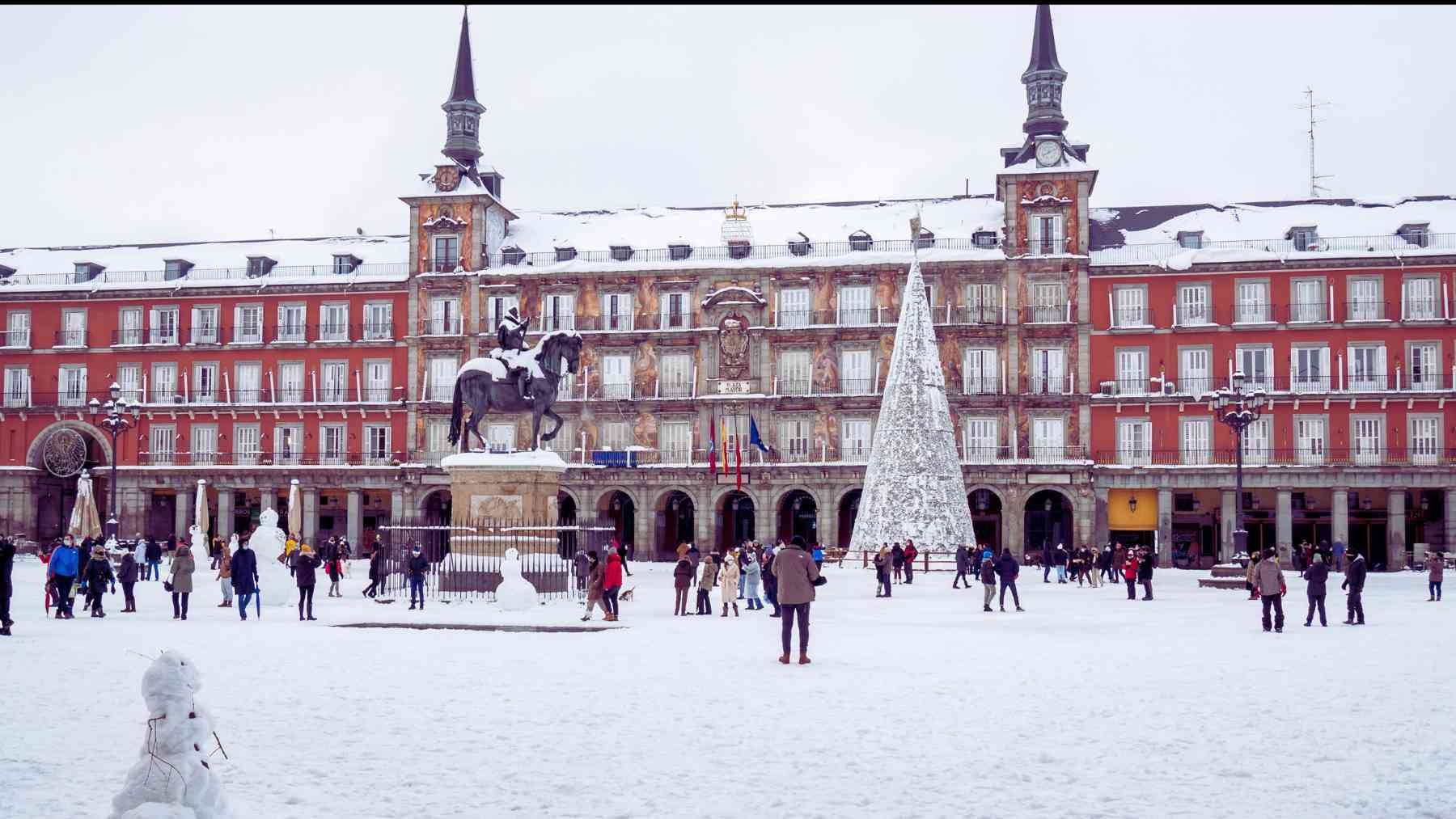 Nieve en Madrid.