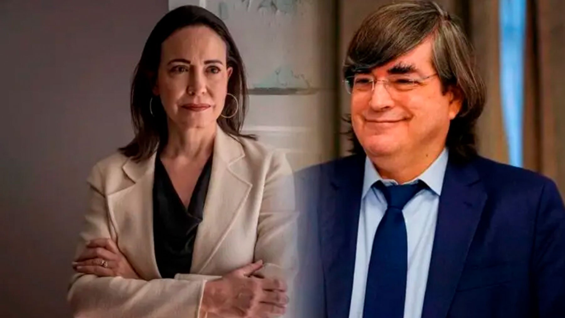 María Corina Machado y Jaime Bayly.