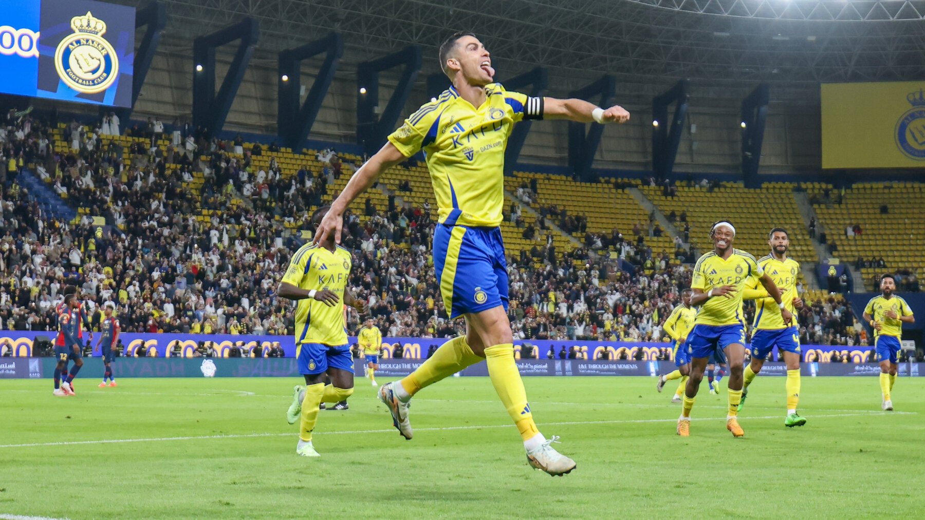 Cristiano Ronaldo con el Al Nassr. (GETTY)