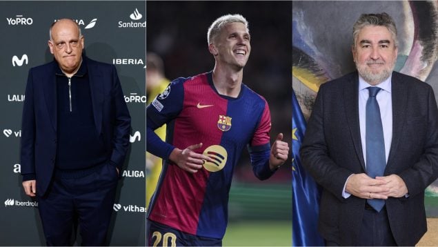 Javier Tebas, Dani Olmo, Rodríguez Uribes, Liga inscripción Olmo