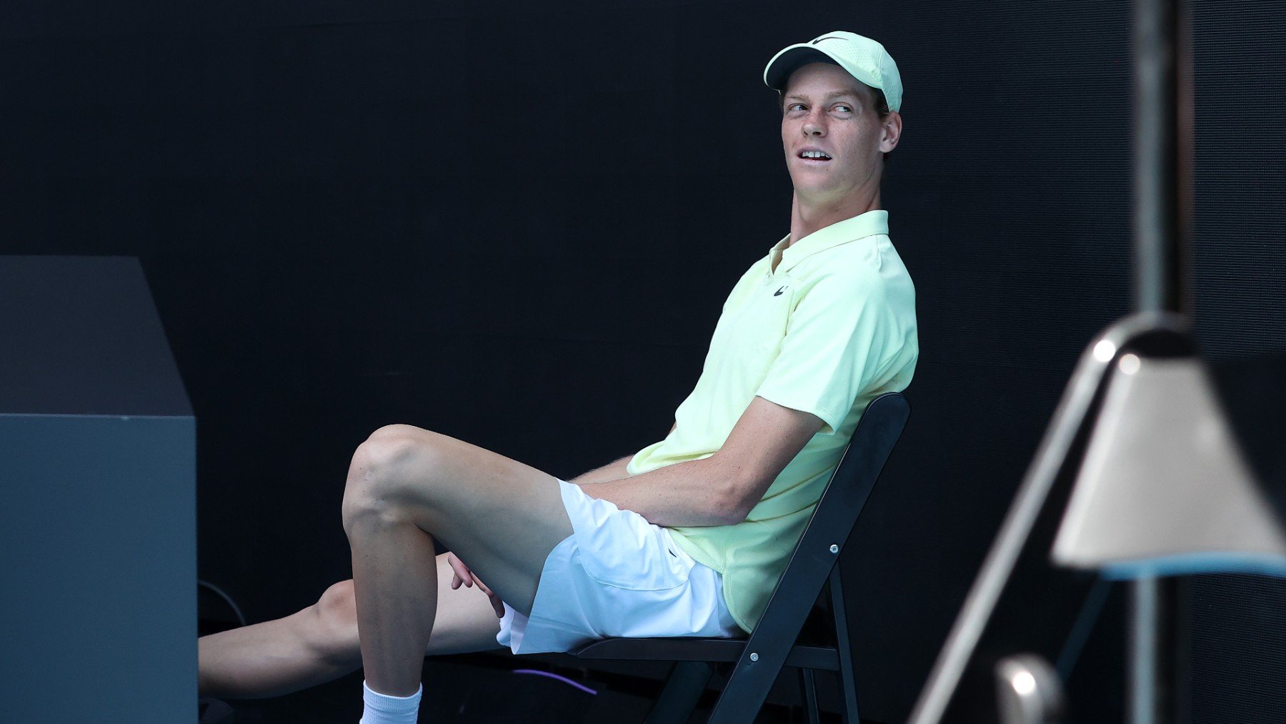 Jannik Sinner, tras un entrenamiento en Australia. (Getty)