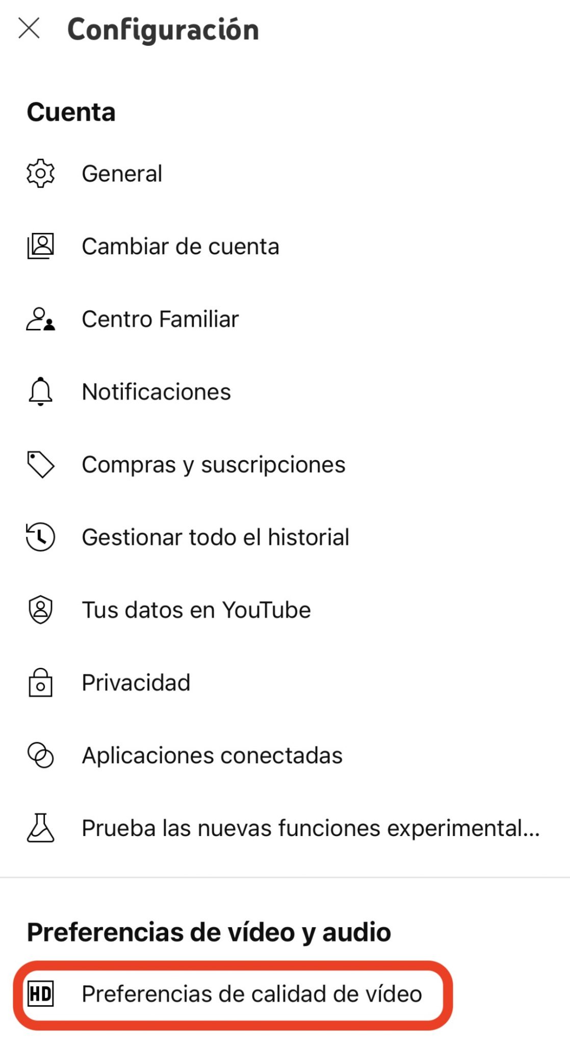 Cómo ahorrar datos mientras ves vídeos en la app YouTube