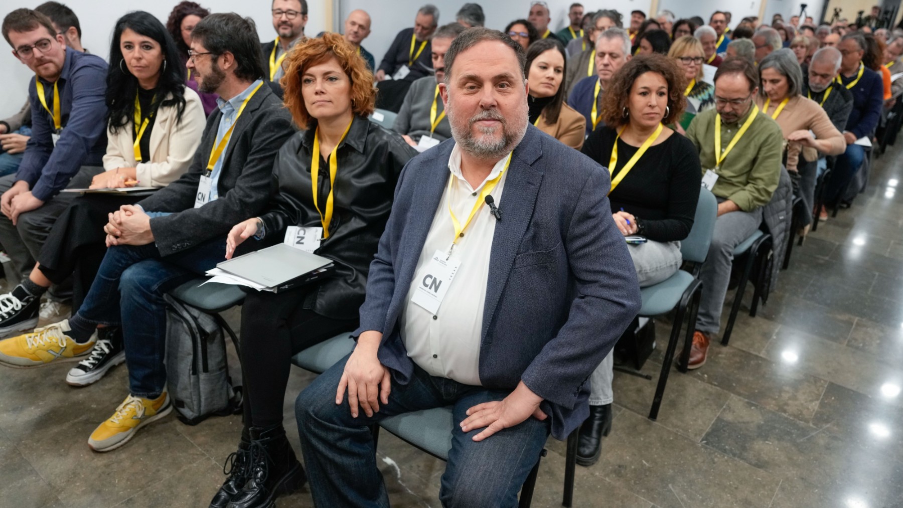 El presidente de ERC, Oriol Junqueras y la secretaria general del partido, Elisenda Alamany. (Foto: Efe)