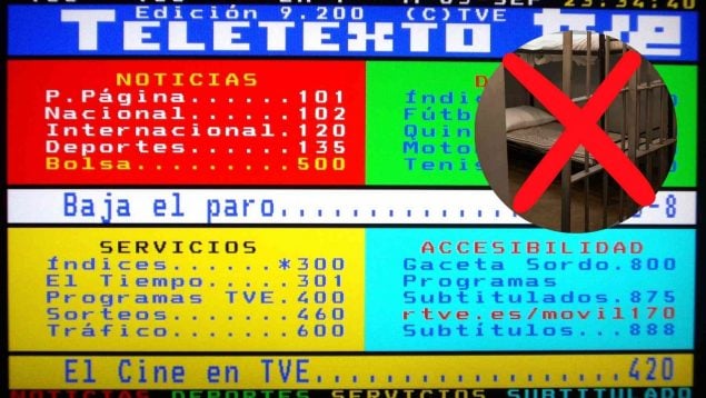 Teletexto en las cárceles españolas