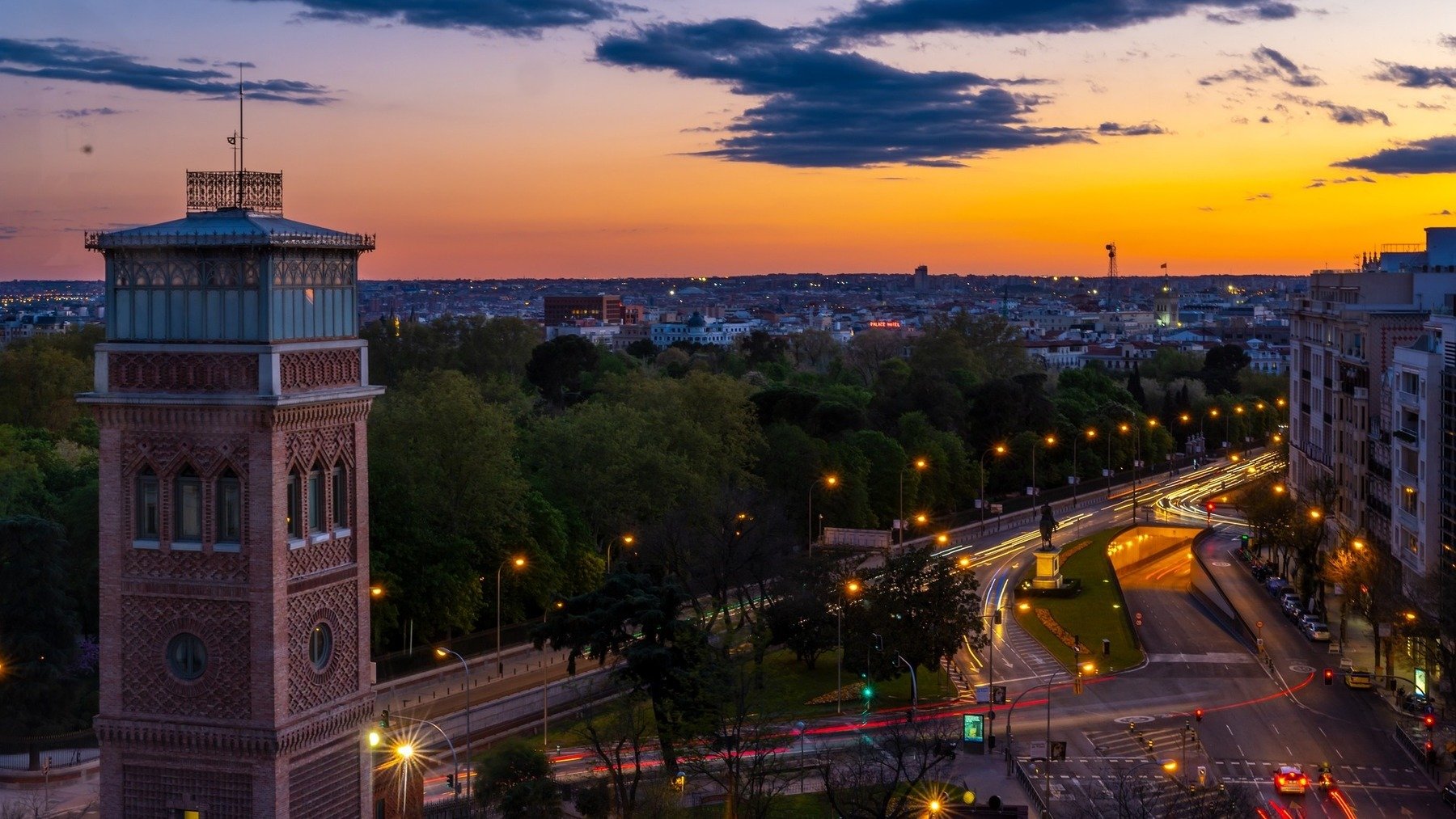 Madrid de noche.