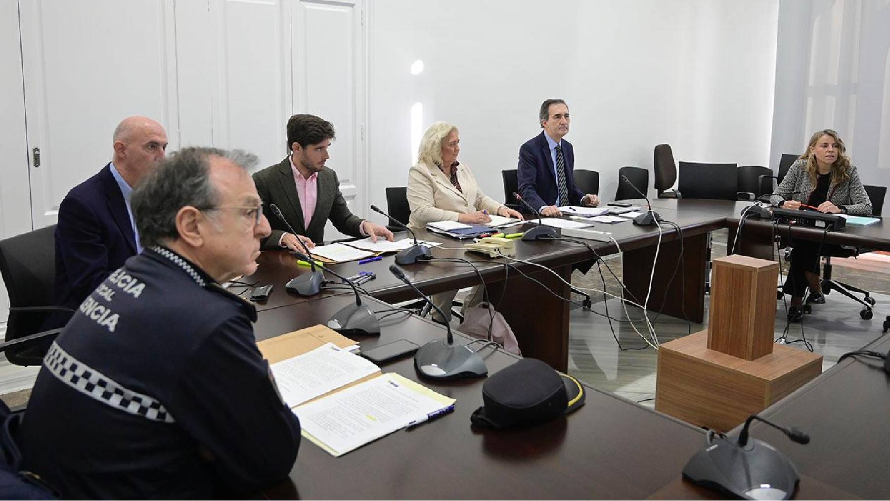 El jefe de la Policía Local de Valencia ante la comisión municipal.