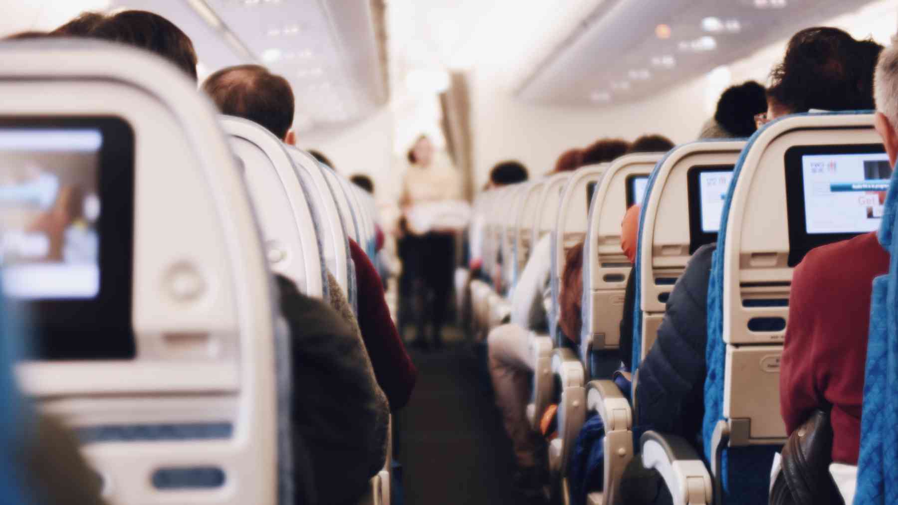 Interior de un avión.