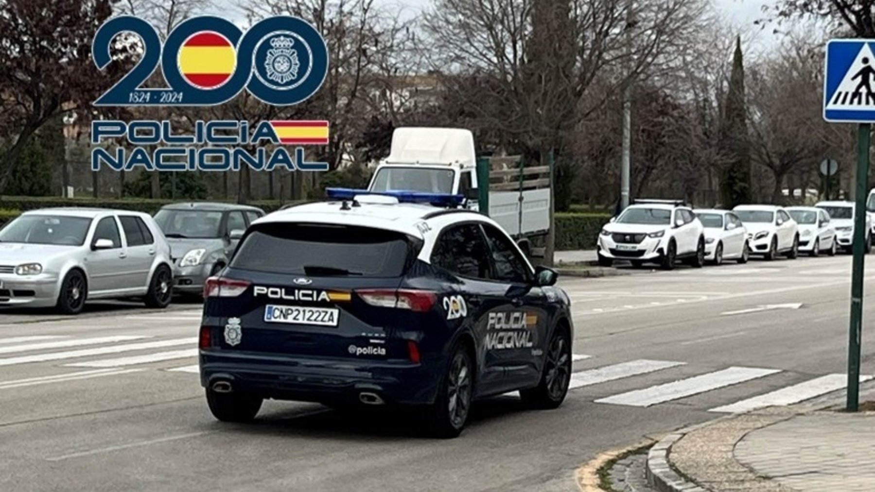 Coche patrulla de la Policía Nacional.