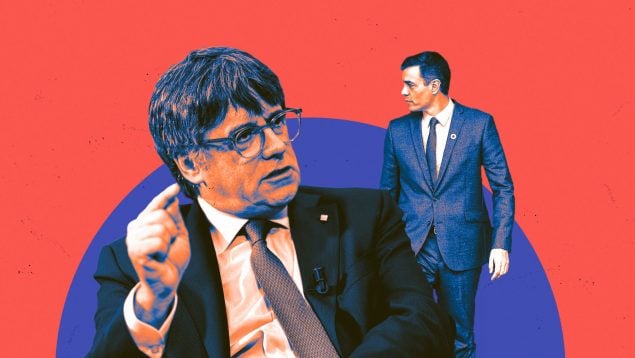 Carles Puigdemont, Pedro Sánchez.