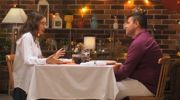 Paloma y Jorge en First Dates. (Mediaset)