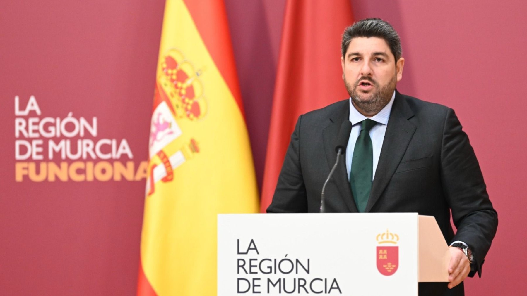 El presidente de la Región de Murcia, Fernando López Miras.