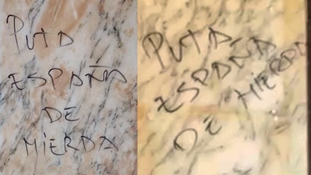 La sede de Vox en Palma, con pintadas de 