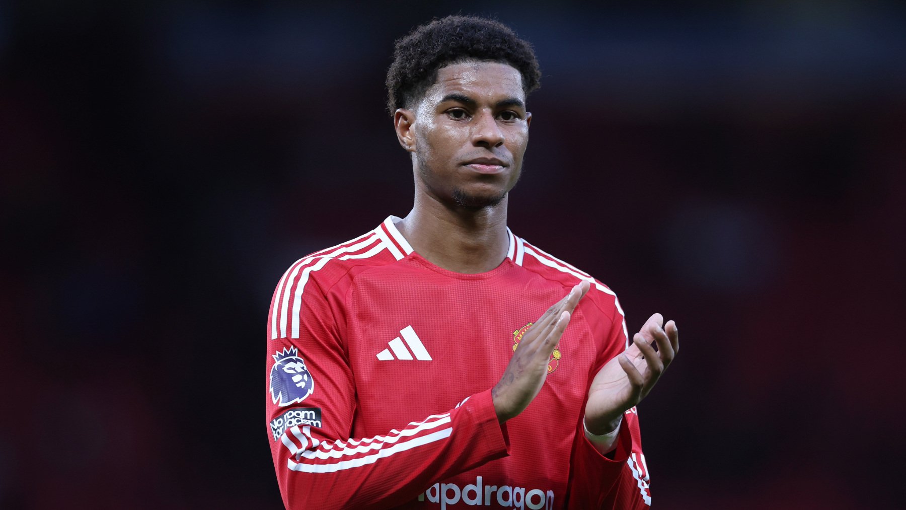 Marcus Rashford con el Manchester United. (GETTY)