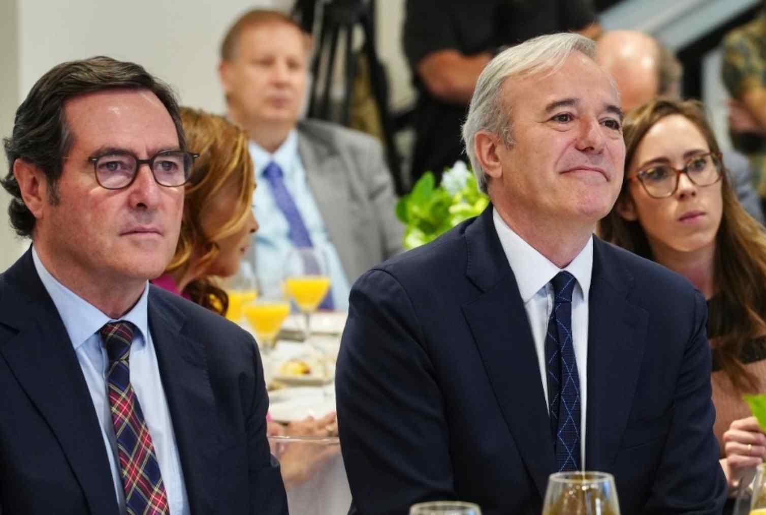 Antonio Garamendi y Jorge Azcón.