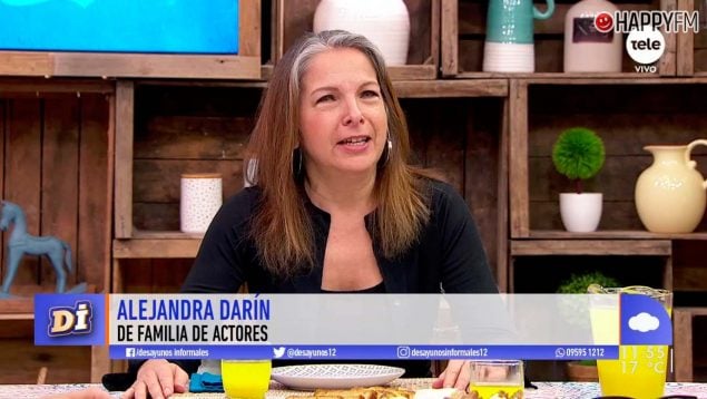 Alejandra Darín en el programa 'Desayunos Informales'. (Teledoce)