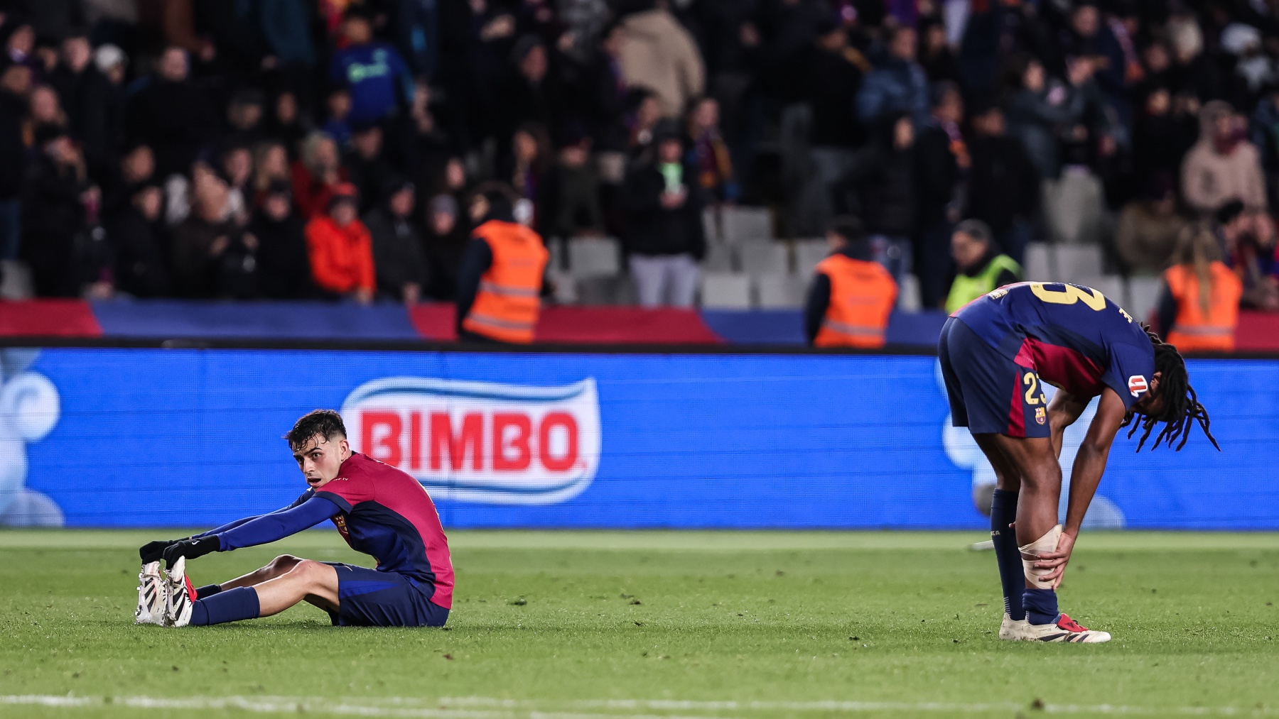 Pedri y Koundé, en la última derrota liguera del Barça. (EP)