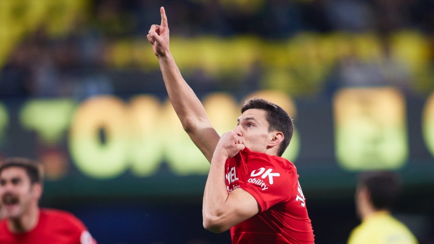 Llabrés celebra un gol.