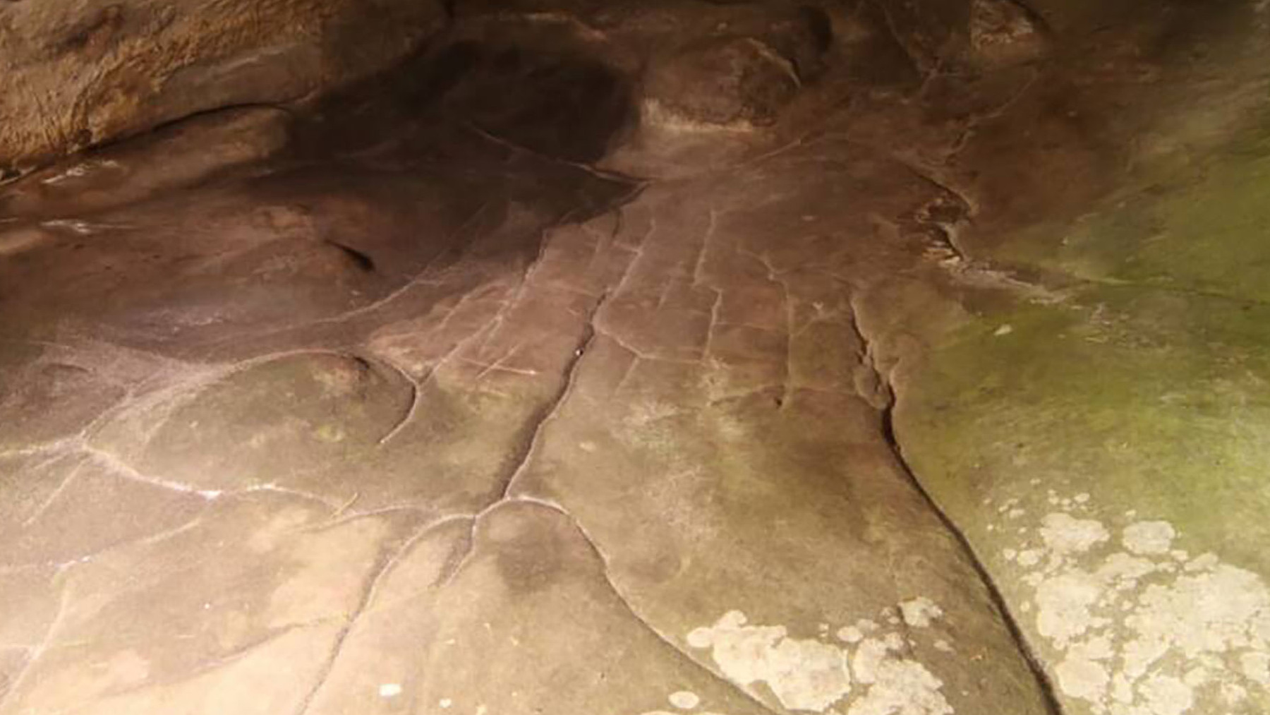 Descubrimiento de un mapa del paleolítico. Foto: Médard Thiry.