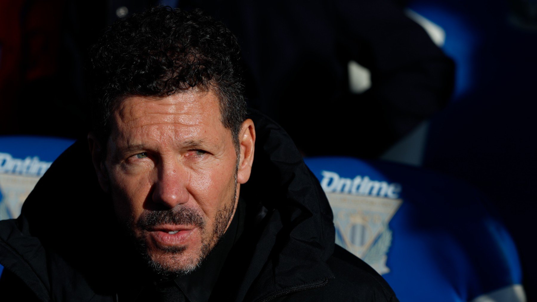 Simeone, en el banquillo del Leganés. (EFE)