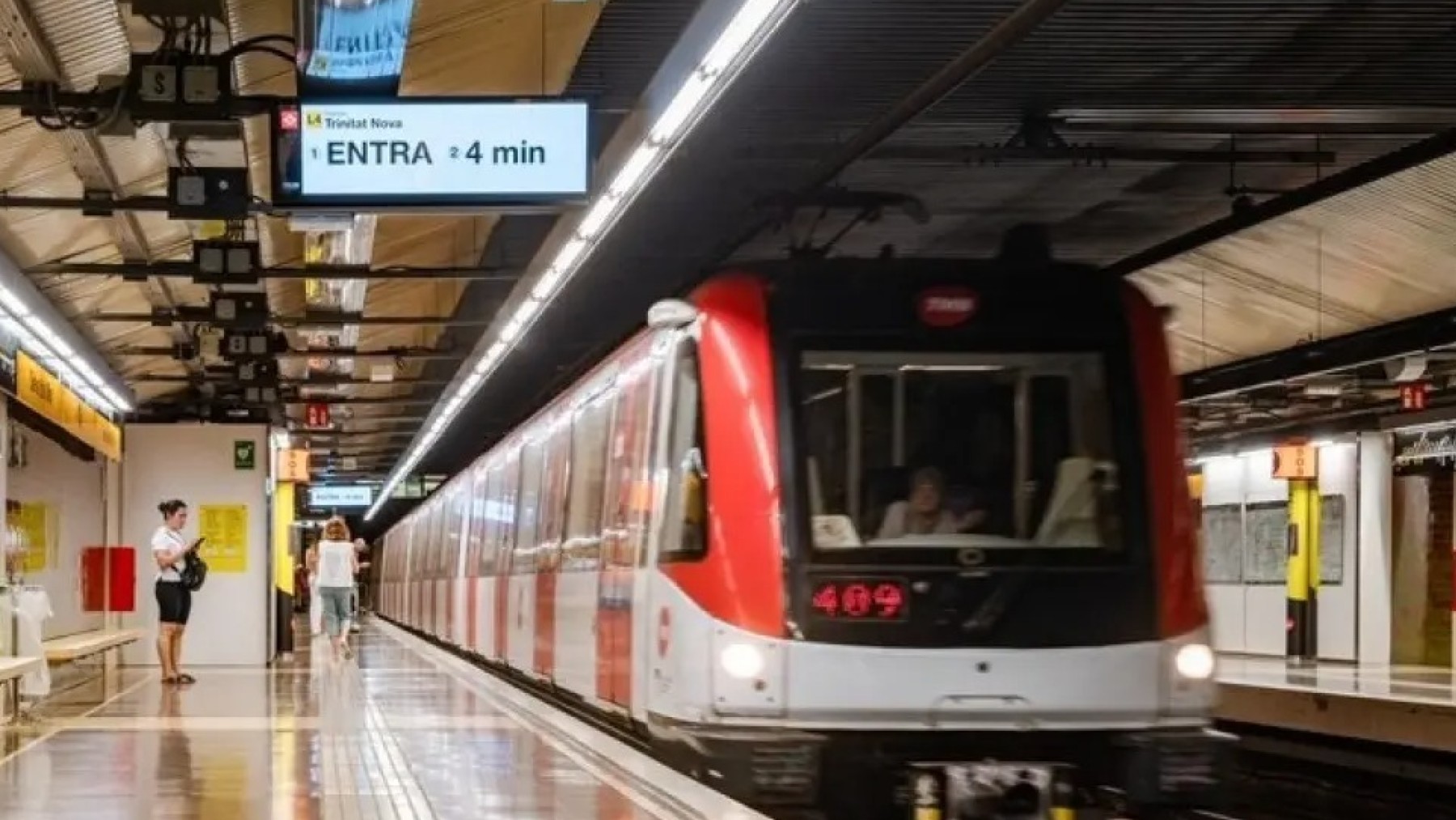 La estación de metro de Poble Nou donde ocurrieron los hechos.