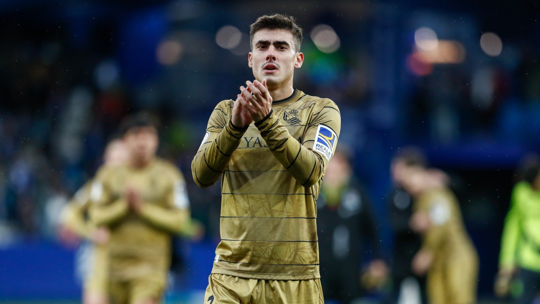 Ander Barrenetxea, durante un partido de la Real Sociedad. (EP)