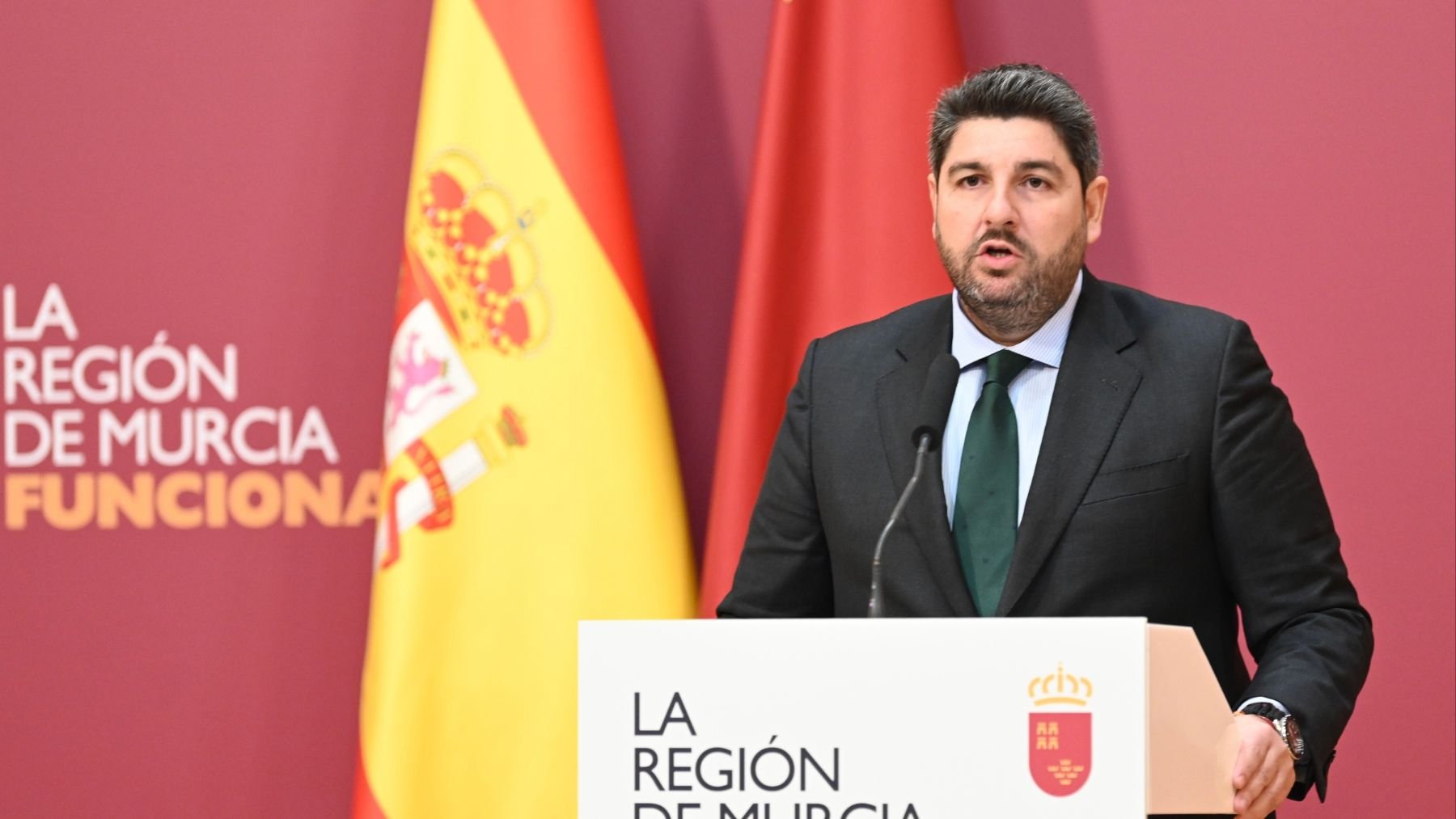 Fernando López Miras, presidente de la Región de Murcia. (Foto: EP)