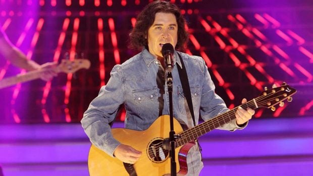 Javier, del grupo Los Pecos, en 'Tu cara me suena'. (Atresmedia)