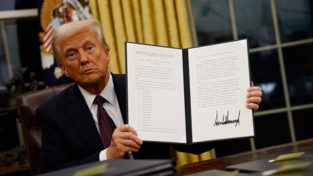 Donald Trump decreto, deportaciones masivas, redadasDonald Trump investidura orden ejecutiva, Capitolio