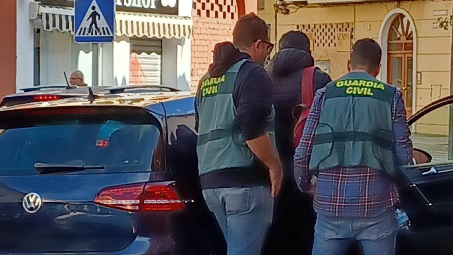 Detención por la Guardia Civil de uno de los terroristas.