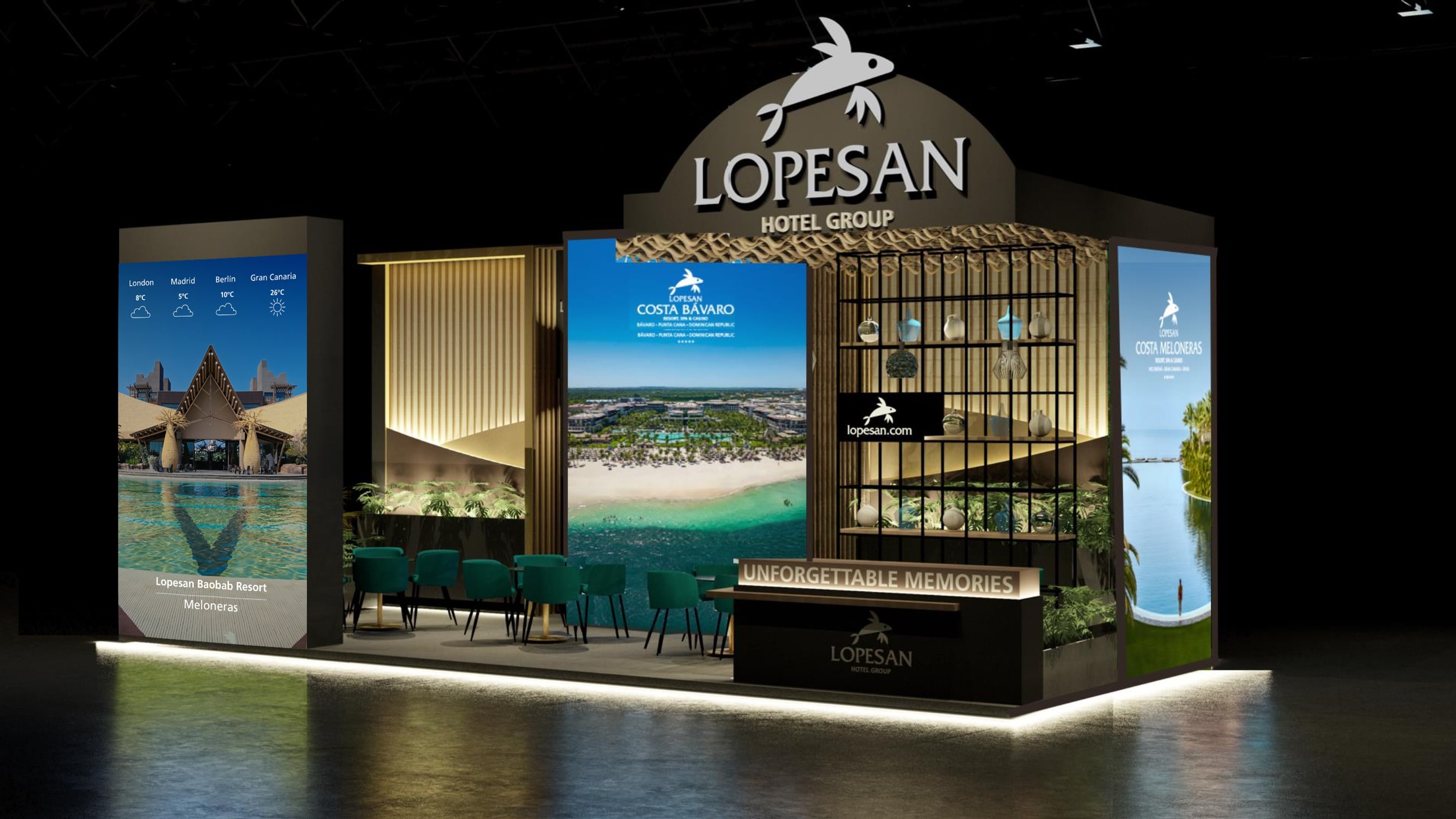 Stand del Grupo Lopesan en Fitur @Cortesía