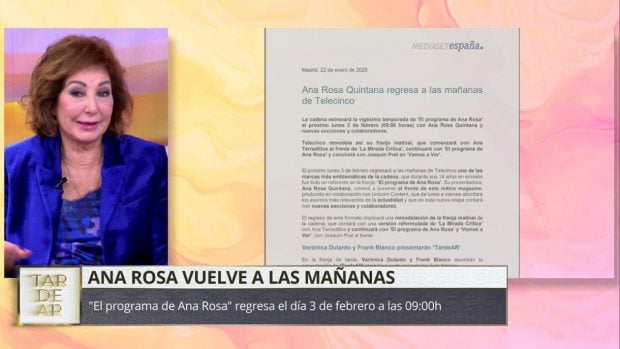 Ana Rosa Quintana. 