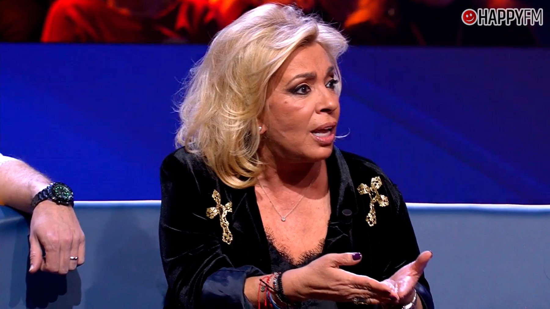 Carmen Borrego en el plató de GH DÚO 3. (Mediaset)