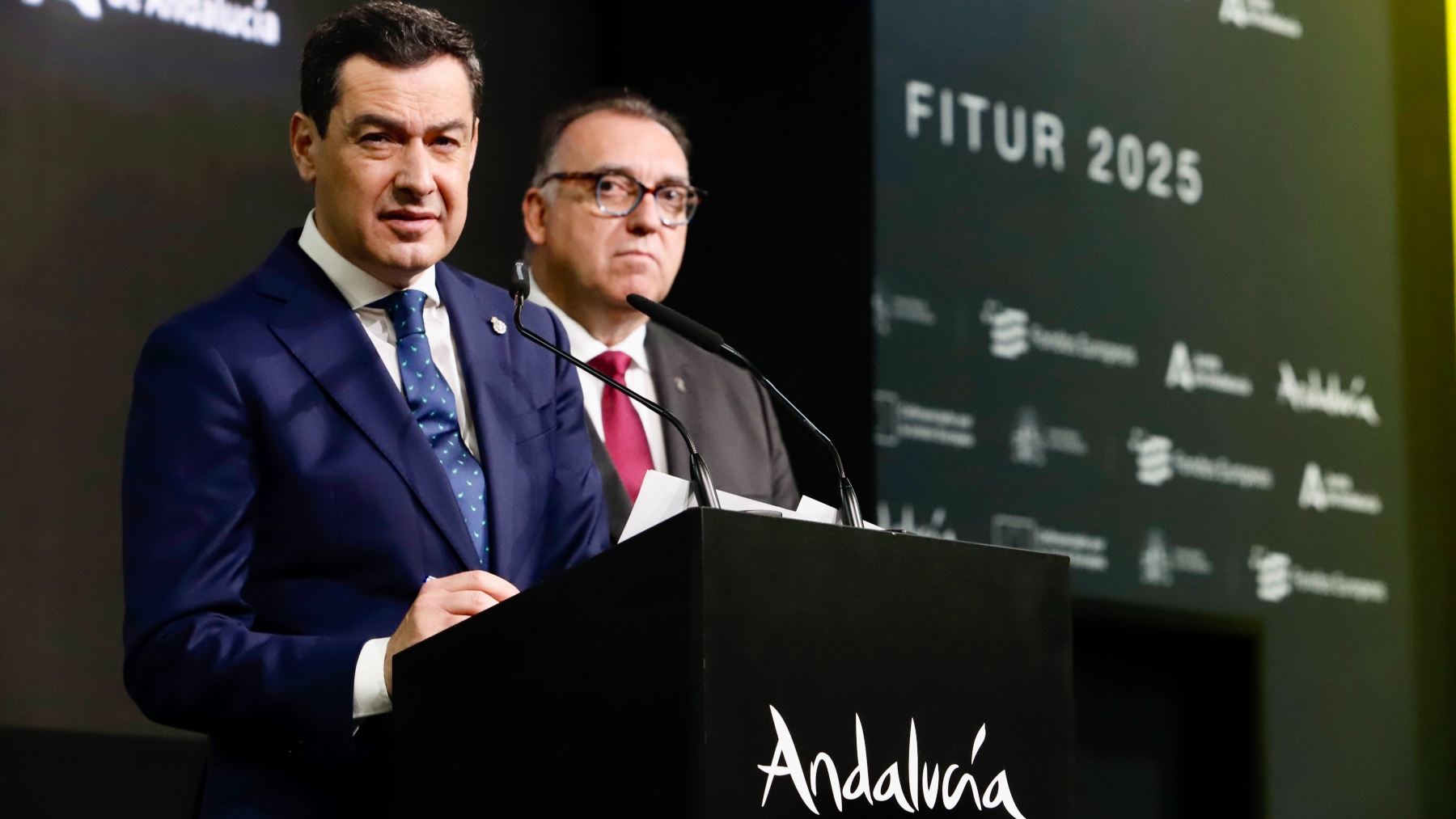 Juanm Moreno, en Fitur. (EP)