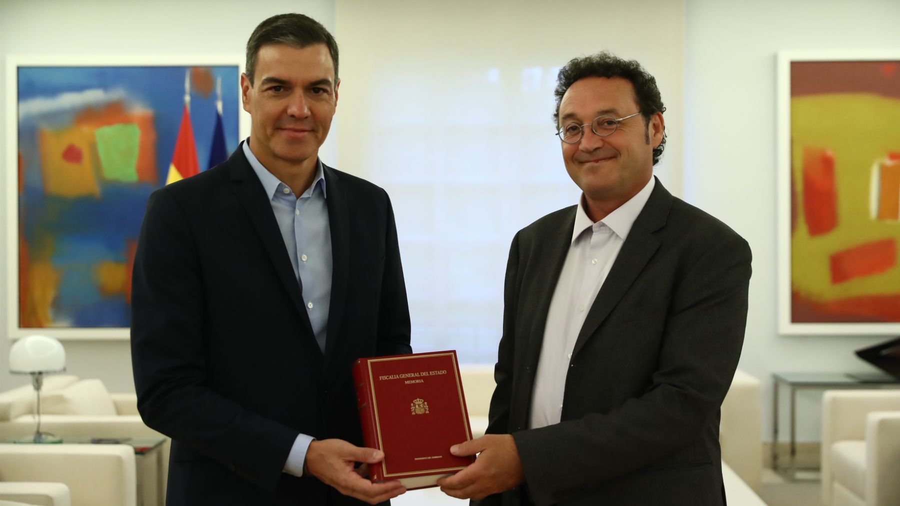 Pedro Sánchez y Álvaro García Ortiz. (Foto: Ep)