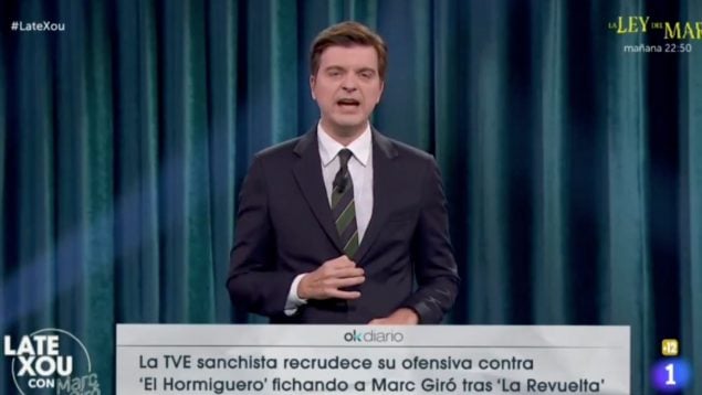 Marc Giró, TVE, La 1, Late Xou, OKDIARIO