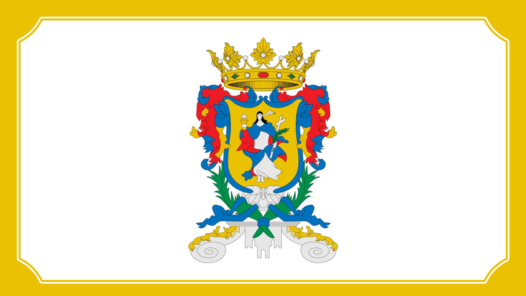 Bandera del estado de Guanajuato. Foto: Giggette en Wikimedia Commons.