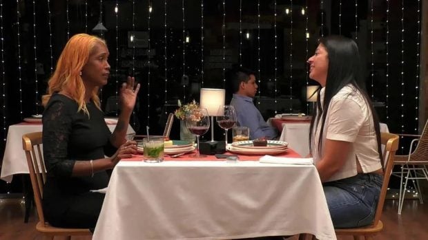 Ariagne y Giselle, participantes de 'First Dates'. (Mediaset)