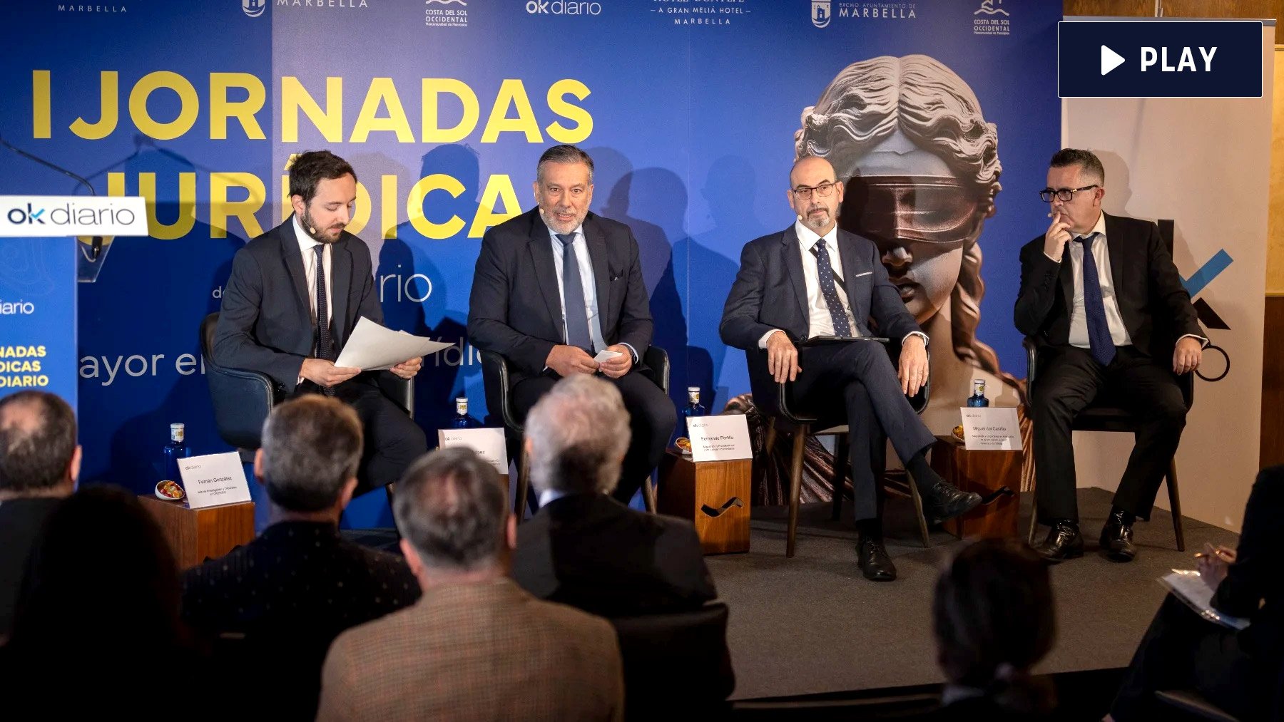 Magistrados durante las I Jornadas Jurídicas de OKDIARIO.