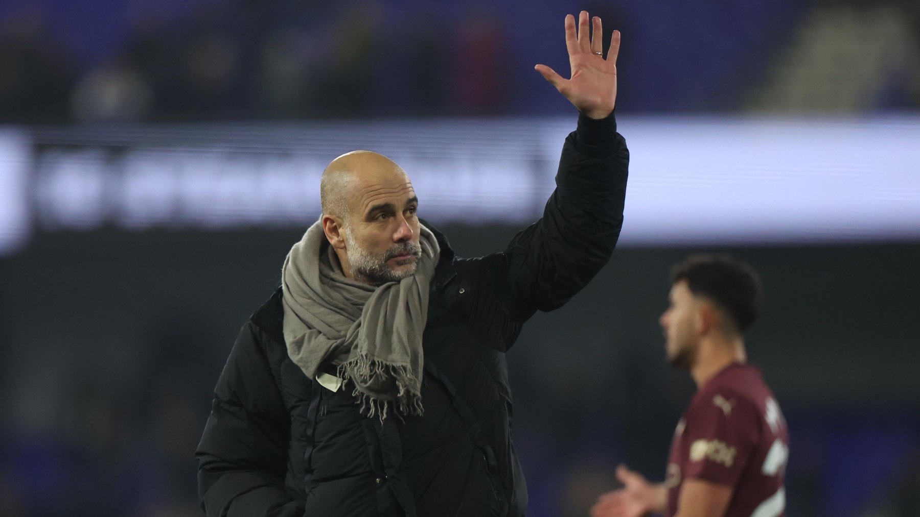 Pep Guardiola, en el PSG-City de Champions. (EFE)