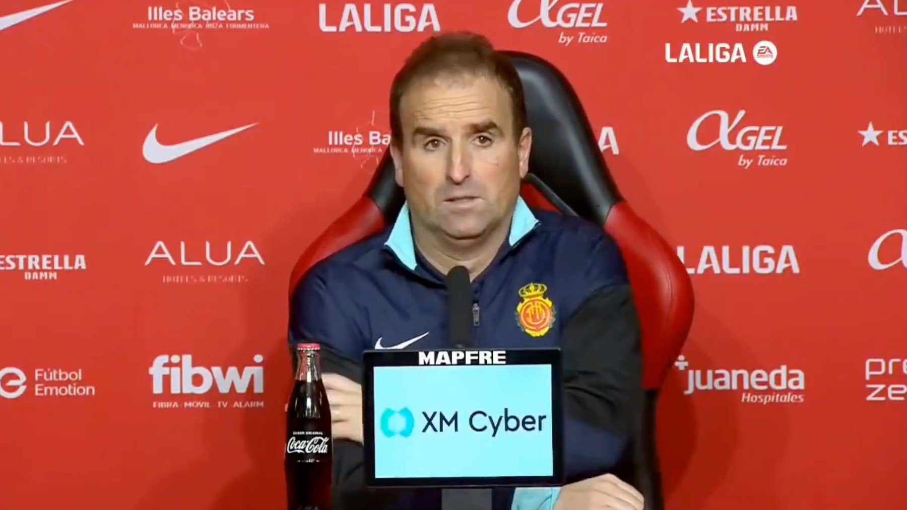 Jagoba Arrasate en rueda de prensa tras finalizar el Mallorca-Betis.