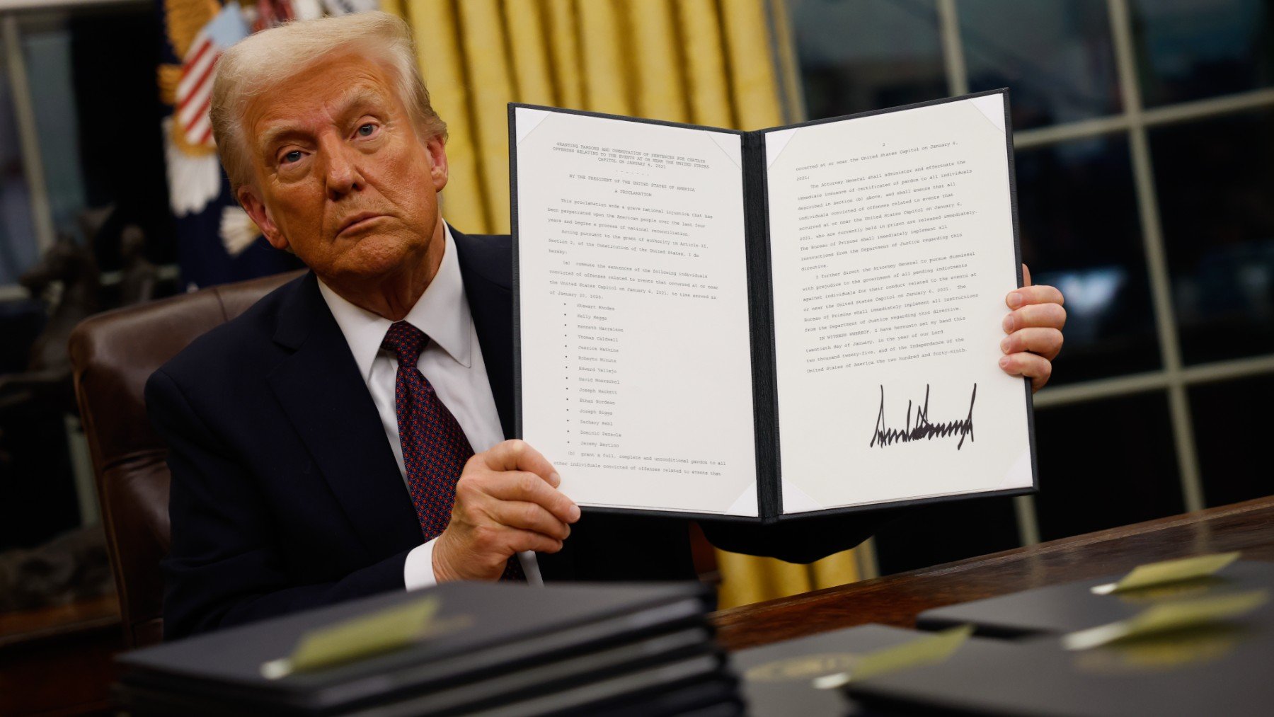 Donald Trump en el despacho oval. (Foto: Getty Images)