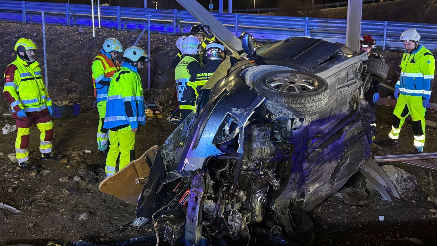 El estado en el que ha quedado el vehículo tras el accidente.