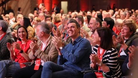 Pedro Sánchez, en la clausura del Congreso del PSOE de Canarias.